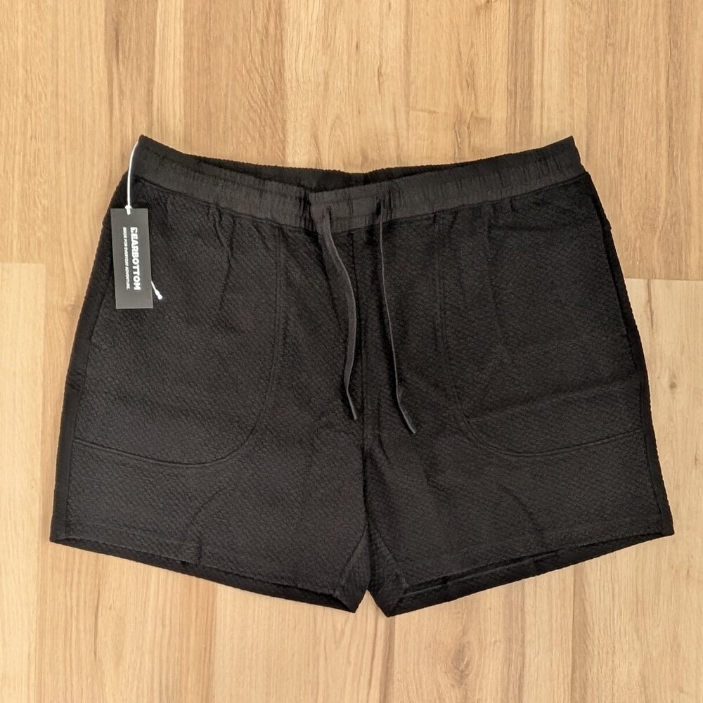 NWT Bearbottom Roam Shorts Black 5.5” Inseam XXL Mens